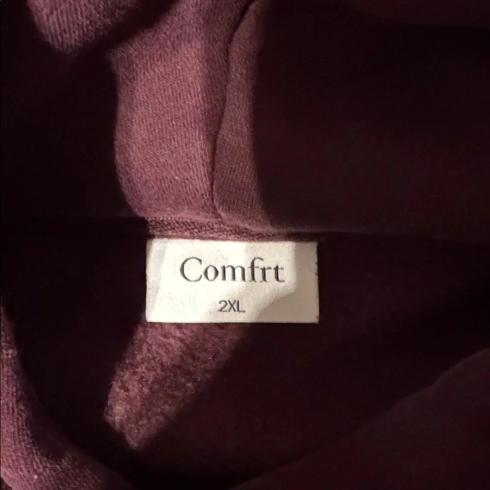 Comfrt Affirmation Collection hoodie size 2XL in deep maroon - Picture 4 of 5
